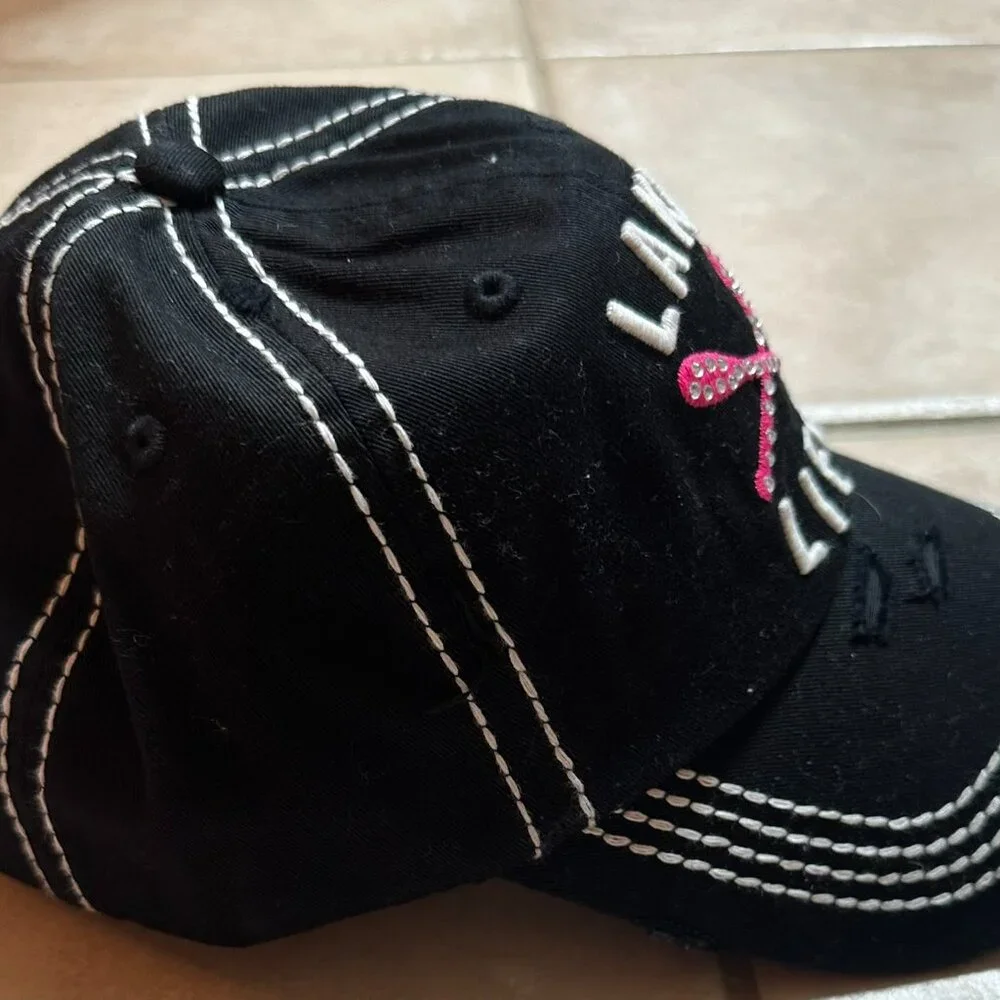 NWT KBETHOS Black Lake Life Womens Adjustable Baseball Cap